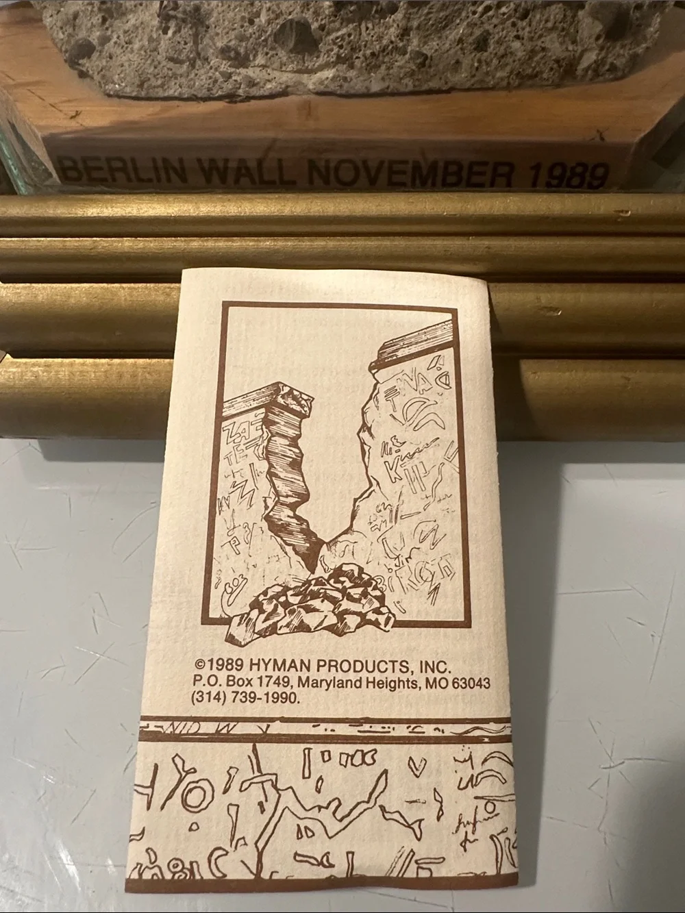 OP Berlin Patch Display in Blue and Gold